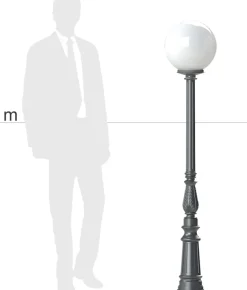 Gartenleuchte mit Ziermast Rodos CP 02