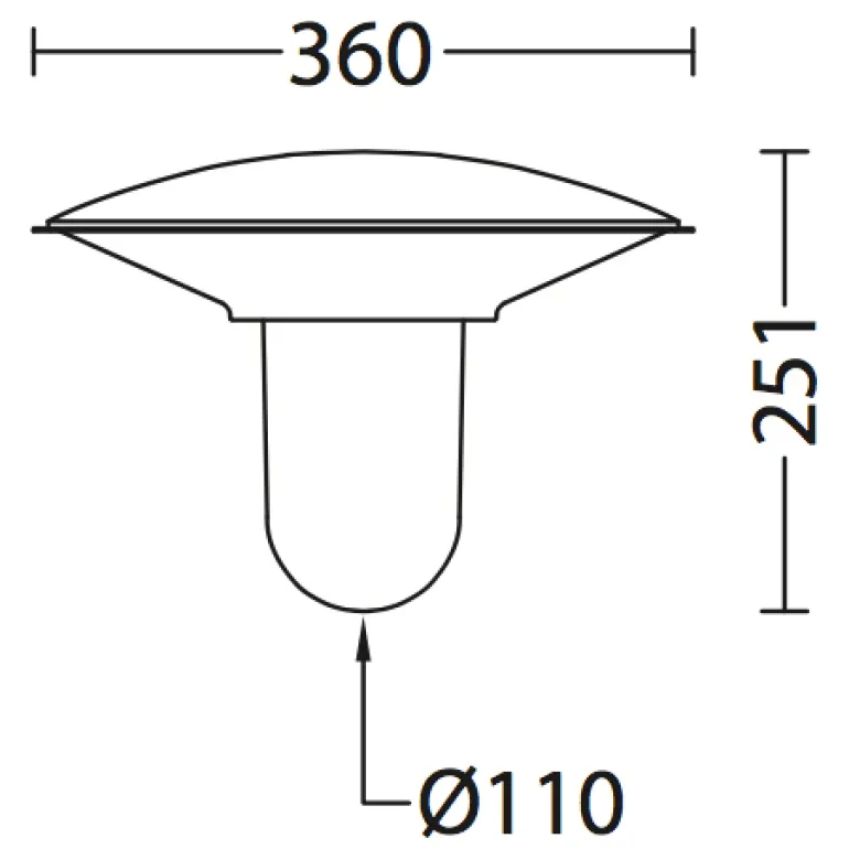 Gelenk-Deckenlampe für außen aus Italien