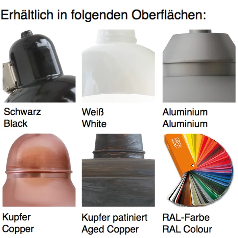 Gelenkleuchte für Dachschrägen: Bremerhaven mit Zylinderglas