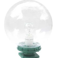 Glaskugel-Außenleuchte Terra lumi 250 mit flachem Sockel