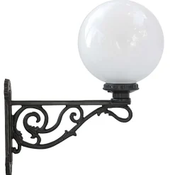 Glaskugelleuchte Terra lumi 250 mit Wandarm Thorn