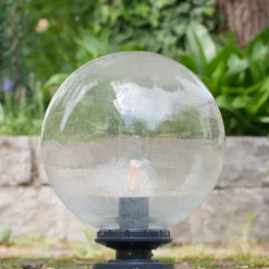 Glaskugel-Leuchte Terra lumi LD 250 mit rundem Sockel