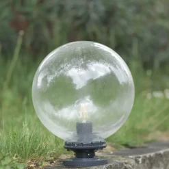 Glaskugel-Leuchte Terra lumi LD 250 mit rundem Sockel