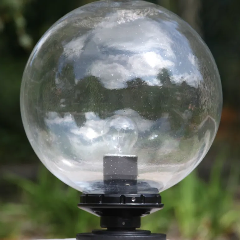 Glaskugel-Leuchte Terra lumi LD 250 mit rundem Sockel