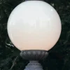 Glaskugel-Pollerleuchte aus Schmiedeeisen AL 6863