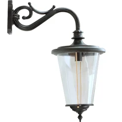 Glasmantellaterne 43 mit Wandarm 415A