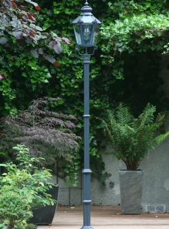 Grauguss-Mastleuchte mit Schinkelleuchte A 58 MZ 180 S