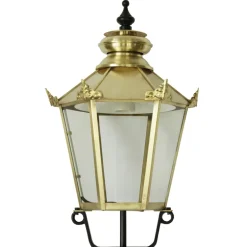 Grauguss-Mastleuchte mit Schinkelleuchte A 58 MZ 180 S