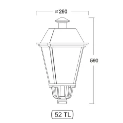 Gründerzeit Standleuchte Arystoteles.52TL