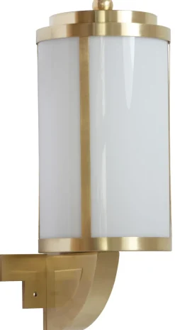 Große Art déco-Außenleuchte mit Zylinderglas S 4-1
