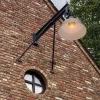 Große Fabrikstil-Außenlampe mit Umlenkrolle WL 3592