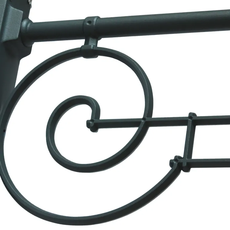 Große historische Wandleuchte mit Glaskugel