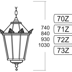 Große historische Wandleuchte Thorn mit Schinkel-Laterne 73