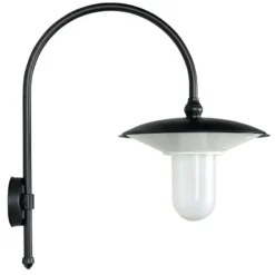 Große italienische Wandlampe für Außen mit Bogenarm