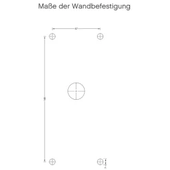 Große klassische Außen-Wandleuchte mit kurzem Ausleger