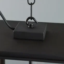 Große Pyramidenstumpf-Hängelaterne aus Messing 7635/L