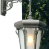 Große schmiedeeiserne Wandleuchte WL 3607