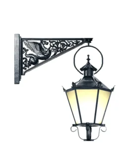 Große Wandleuchte Alt Berlin P 61 mit hängender Laterne