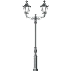 Große zweiflammige Schinkel-Mastleuchte S2KL.Thorn.73