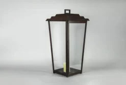 Großes Windlicht mit getrepptem Dach Izapan (Höhe 83 cm)