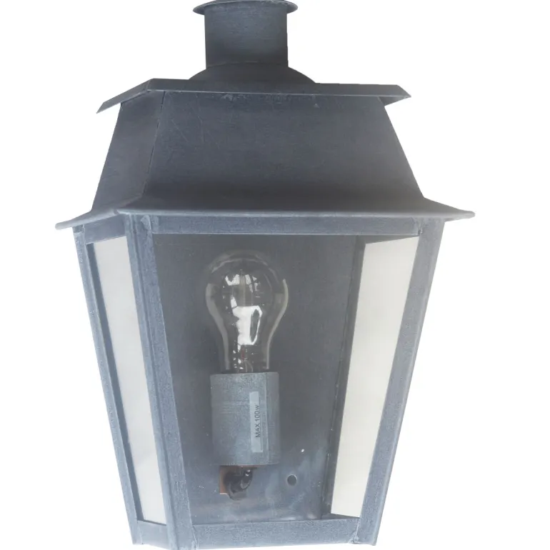 Halblaterne aus Zink oder Messing Bordeaux MM