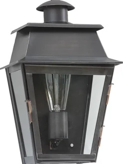 Halblaterne aus Zink oder Messing Bordeaux MM
