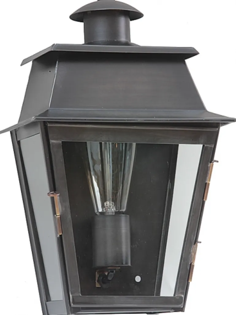 Halblaterne aus Zink oder Messing Bordeaux MM