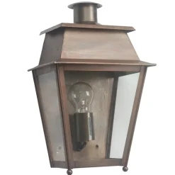 Halblaterne aus Zink oder Messing Bordeaux MM