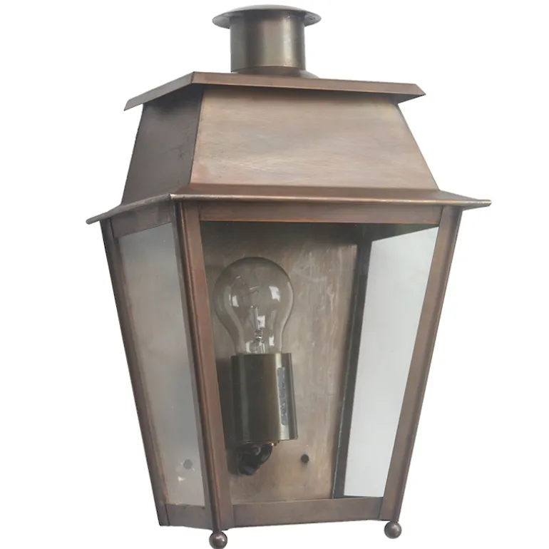 Halblaterne aus Zink oder Messing Bordeaux MM
