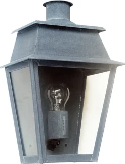 Halblaterne aus Zink oder Messing Bordeaux MM