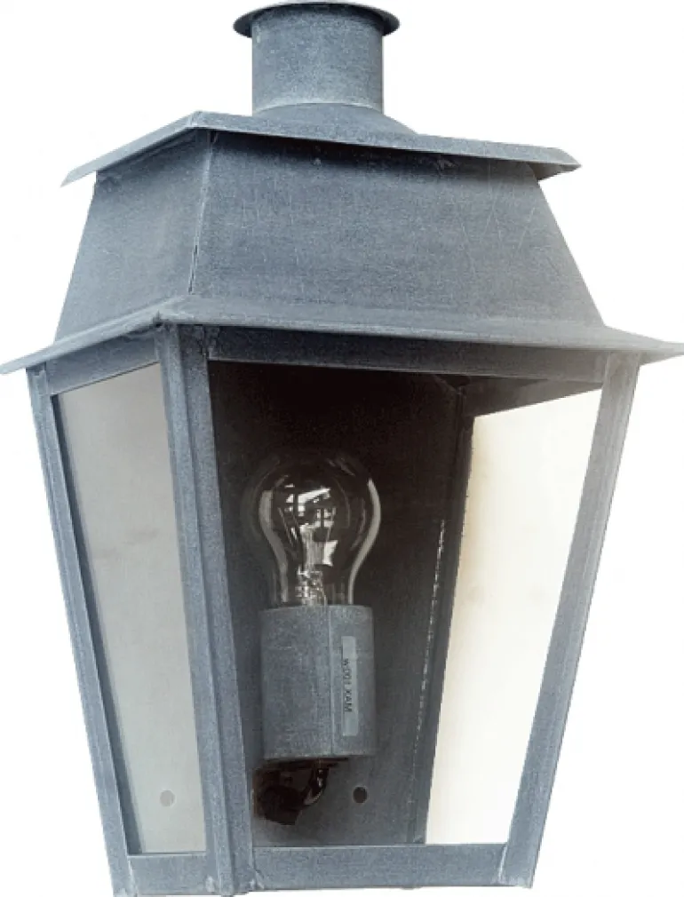 Halblaterne aus Zink oder Messing Bordeaux MM