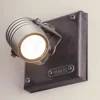 Handgefertigter LED-Wandstrahler für außen aus Schmiedeeisen AL 6914