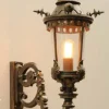 Handgeschmiedete Glasmantel-Laterne WL 3403
