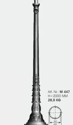 Handgeschmiedete Jugendstil-Standleuchte AL 6605