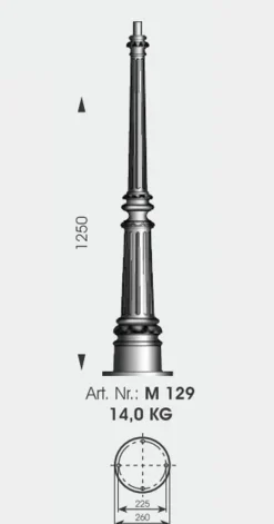 Handgeschmiedete Standleuchte AL 6753