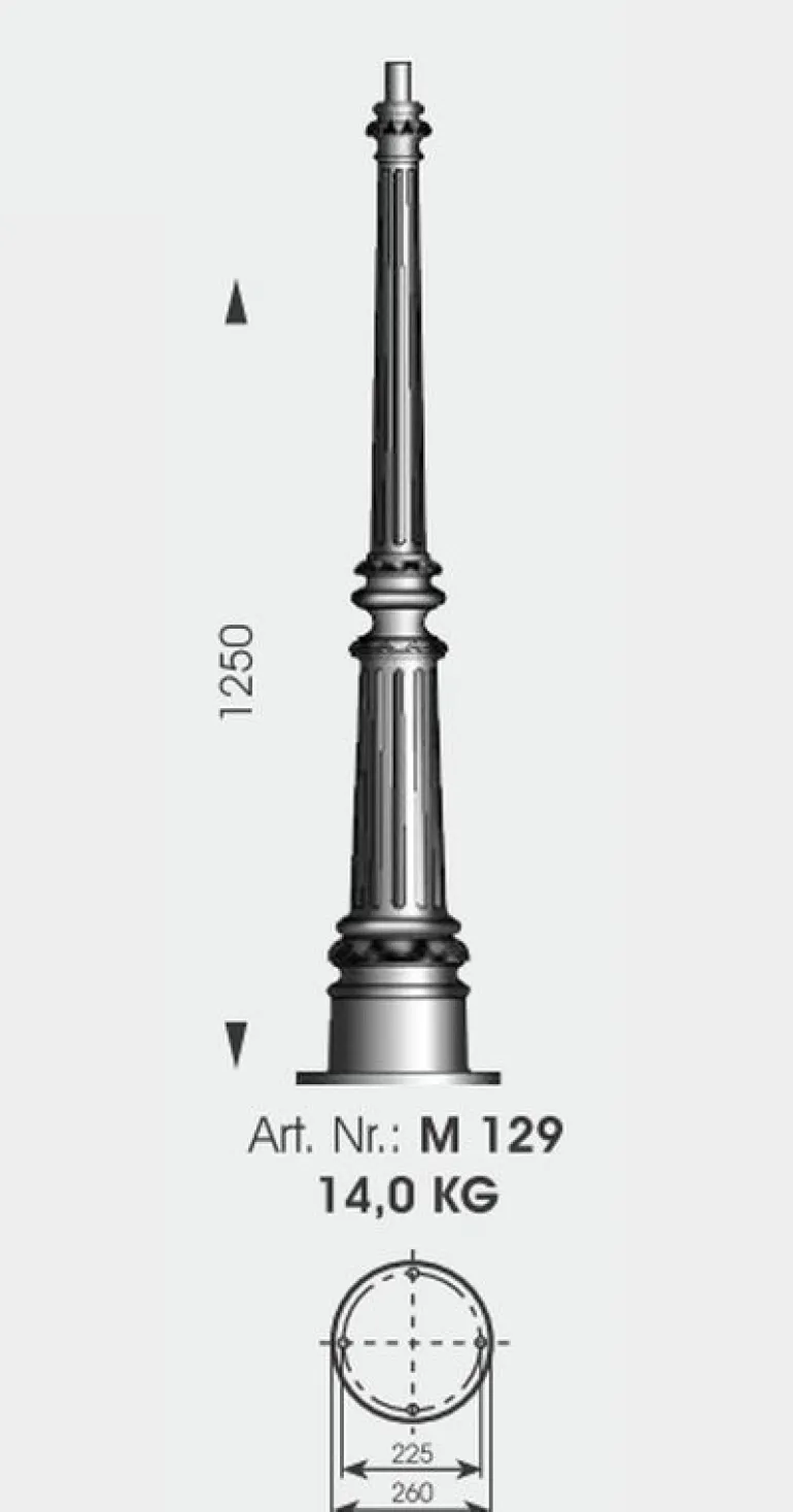Handgeschmiedete Standleuchte AL 6753