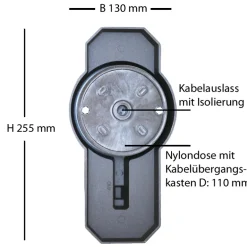 Historische Aluguss-Wandlaterne
