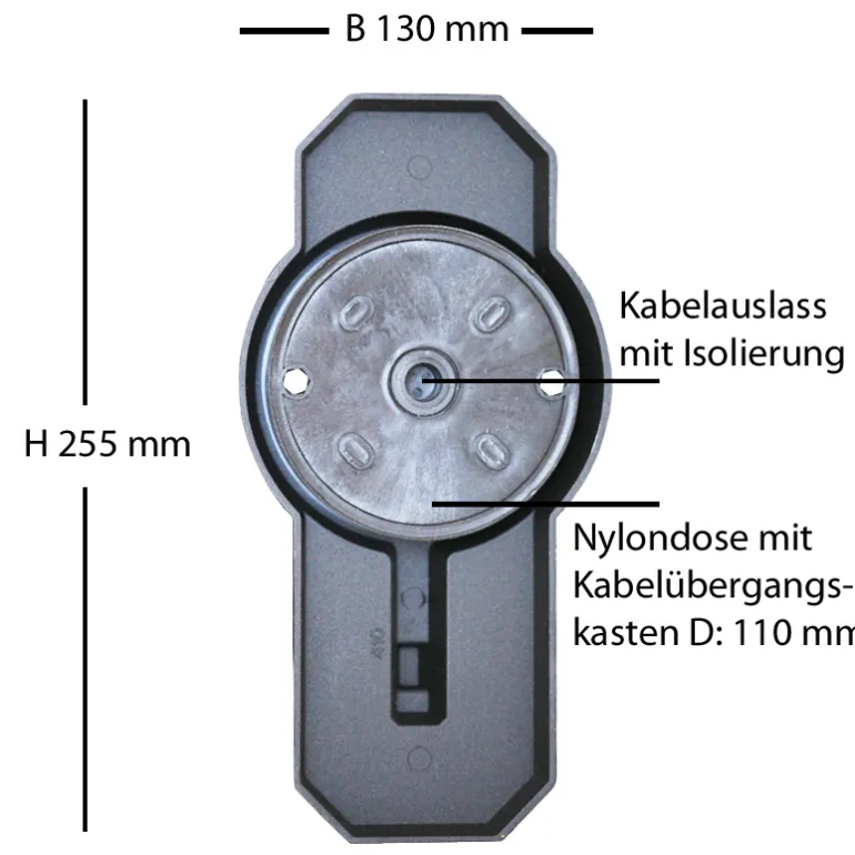 Historische Aluguss-Wandlaterne