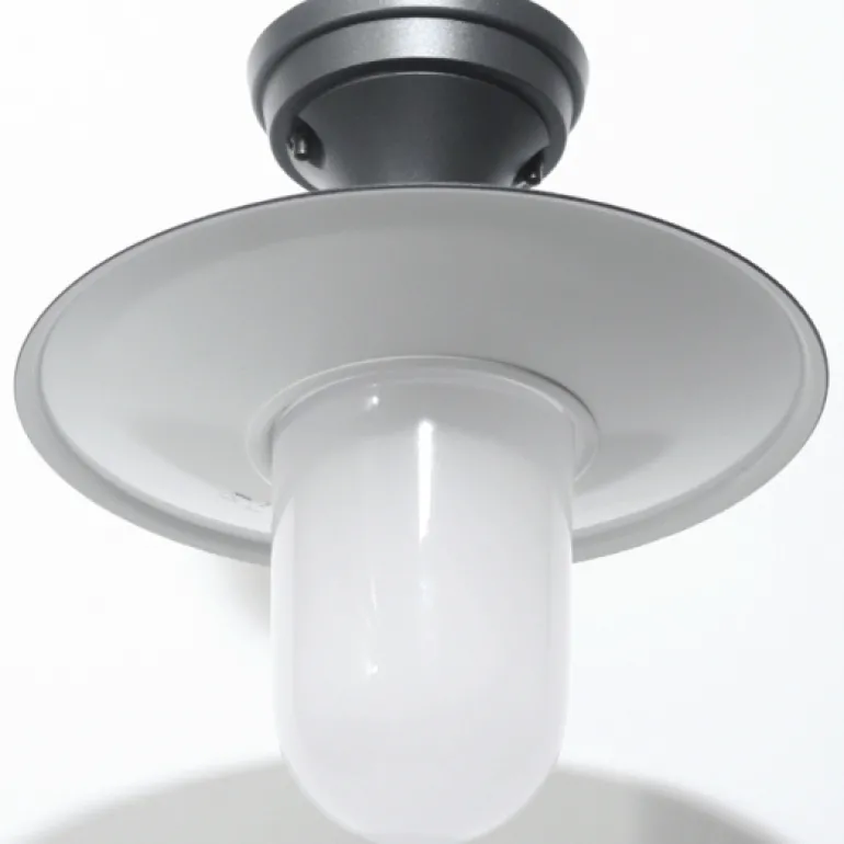 Historische Deckenlampe mit Zylinderglas