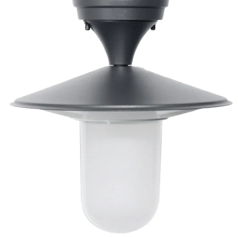 Historische Deckenlampe mit Zylinderglas