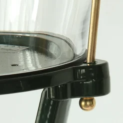Historische Glasmantellaterne 43 mit Wandarm Thorn