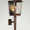 Historische Postkutscherlampe aus Kupfer oder Messing