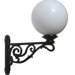 Historische Wandleuchte Thorn mit Acrylglaskugel 02
