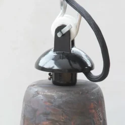 Hängeleuchte Berlin: Fabrikleuchte aus Kupfer mit Glas
