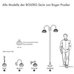 Hängeleuchte Bolero mit prismatischem Glas