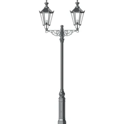 Hohe zweiflammige Schinkel-Mastleuchte S2ML.Thorn.73
