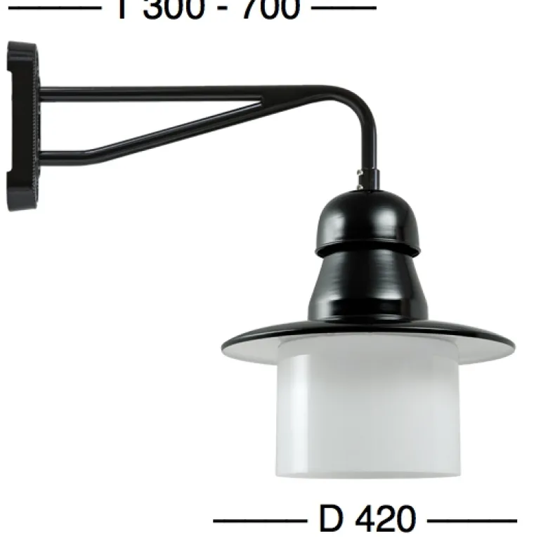 Industrie-Design-Wandleuchte für Außen Essen W340