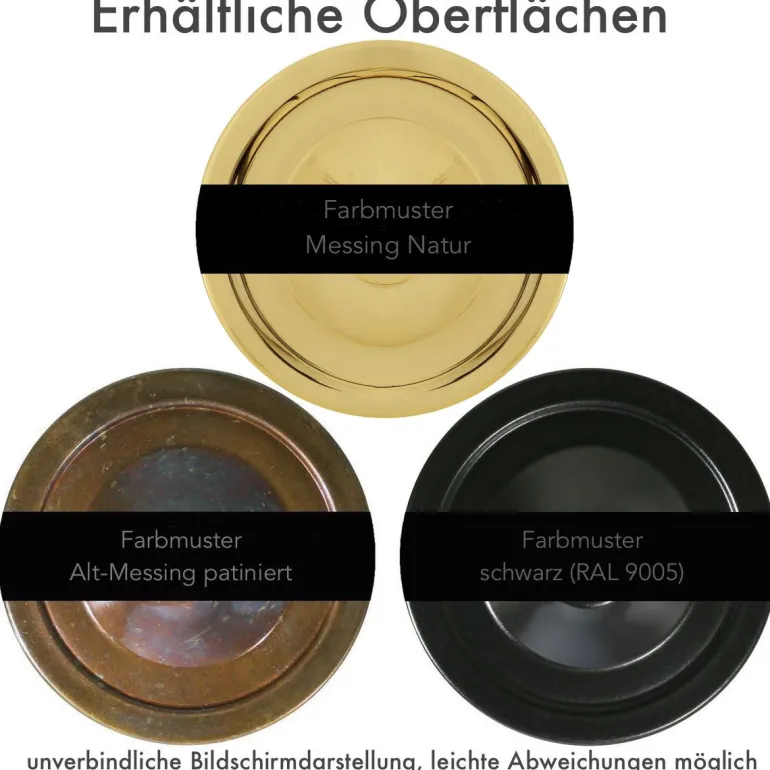 Industriestil Deckenleuchte mit Messingschirm Talis, IP65, Ø 30 cm