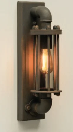 Industrie-Stil Wandleuchte aus Schmiedeeisen WL 3630