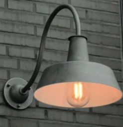 Industriestil-Außenlampe aus Schmiedeeisen WL3604 mit Schutzglas